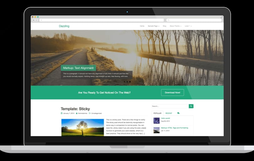 Dazzling-wordpress-theme-free